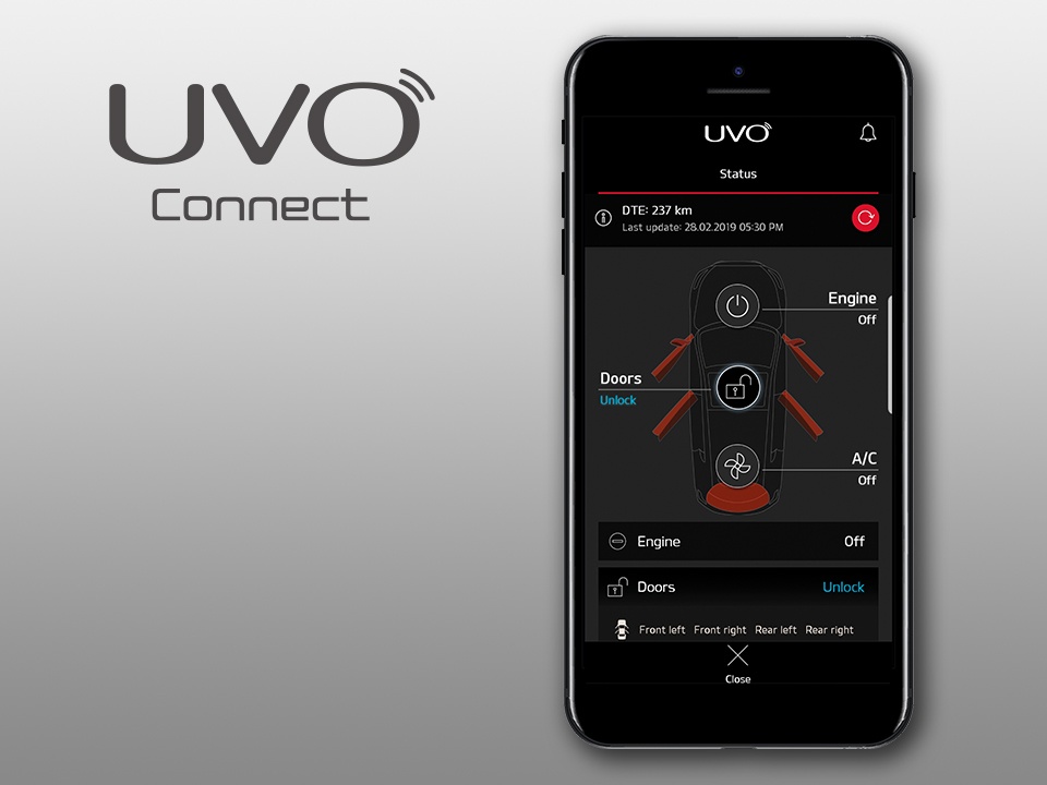 kia ceed  UVO connected services 